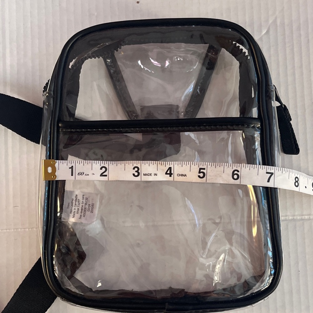 Chic Transparent Mini Bag with Black Trim - Picture 4 of 6